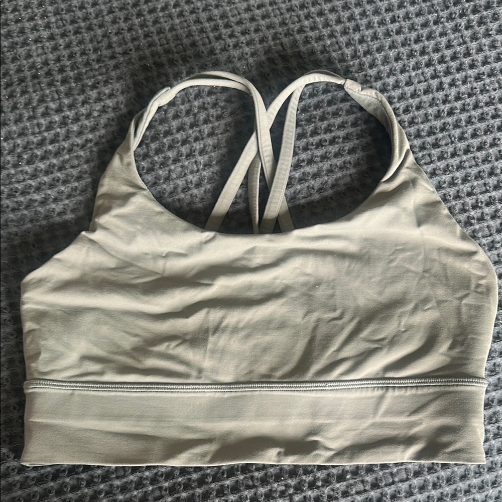 Lululemon Cream Racerback Sports Bra